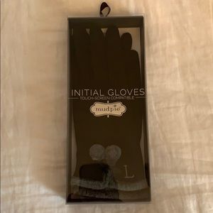 Mud Pie Touch-Screen Compatible Initial Gloves
